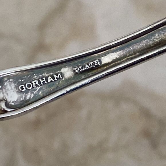 Gorham Sterling Silver Plate Handcrafted Spoon Cuff Bracelet - Picture 8 of 12